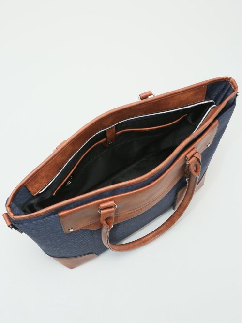 ツイル配色  2WAYトートバッグ A4対応