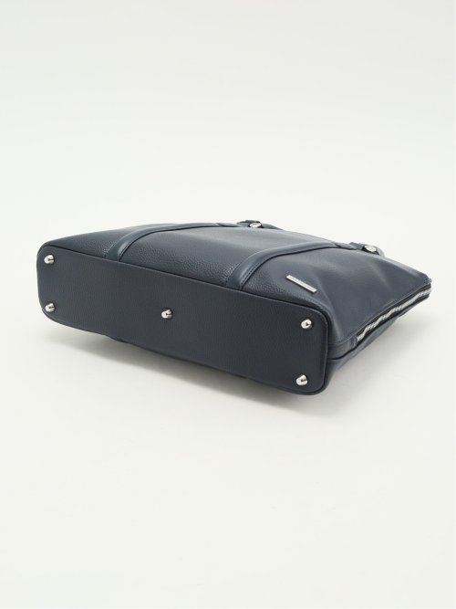 シュリンク型押し 2WAYブリーフバッグ A4対応(Other 75紺): バッグ