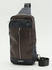 配色 ボディバッグ