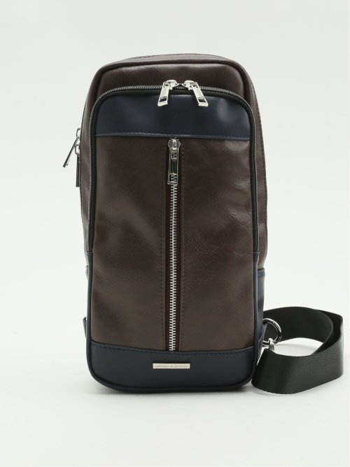 配色 ボディバッグ