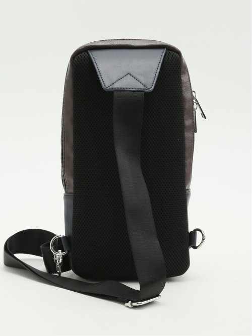 配色 ボディバッグ