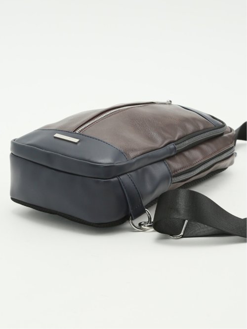 配色 ボディバッグ