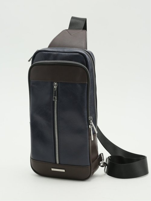 配色 ボディバッグ