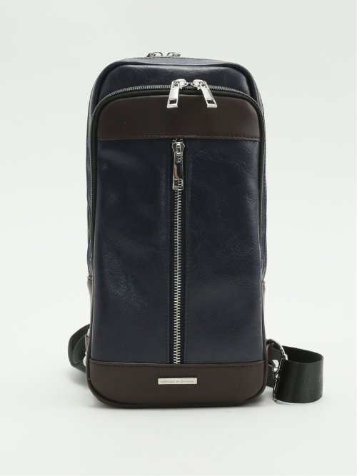 配色 ボディバッグ