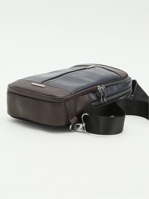 配色 ボディバッグ