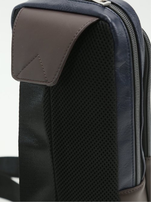 配色 ボディバッグ