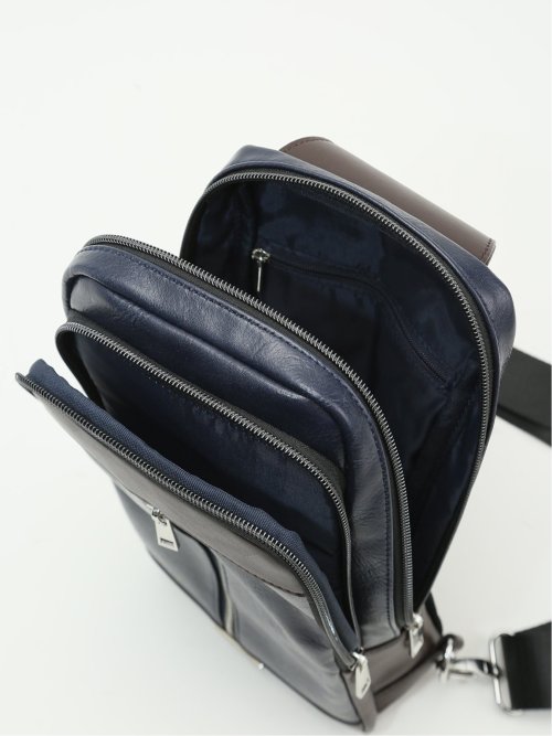 配色 ボディバッグ