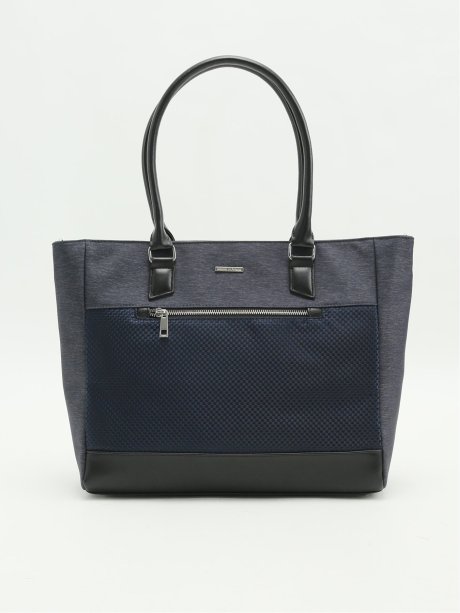 撥水 市松切替 2WAYトートバッグ A4対応