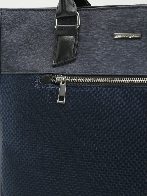 撥水 市松切替 2WAYトートバッグ A4対応