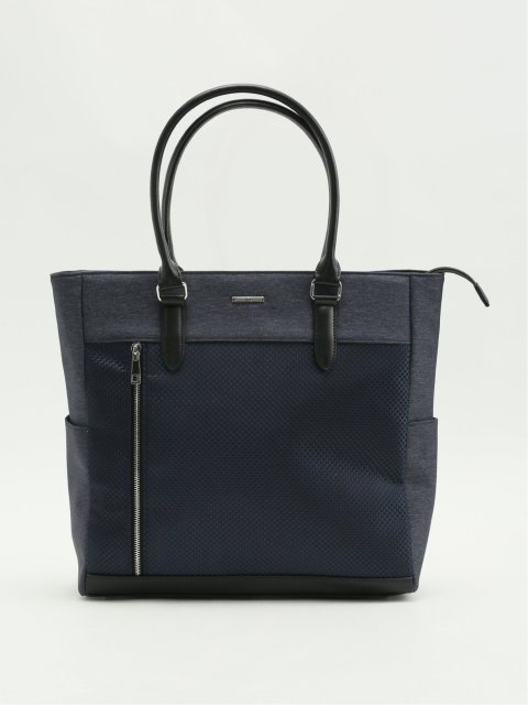 ブロックチェック トートバッグ A4対応