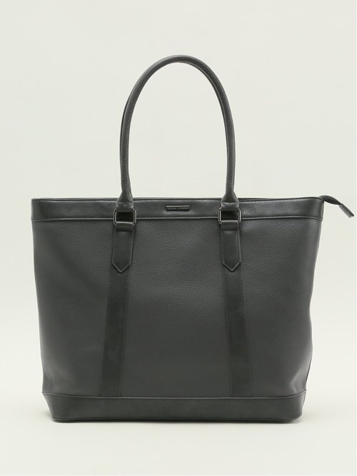 トート バッグ メンズ ビジネス 鞄 A4対応 クッションポケット シュリンク 型押し 合成皮革