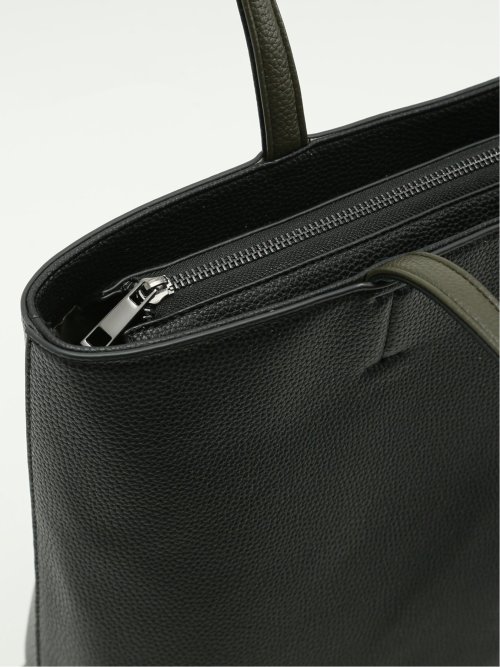 トート バッグ メンズ ビジネス 鞄 A4対応 クッションポケット シュリンク 型押し 合成皮革
