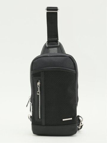 ブロックチェック ボディバッグ