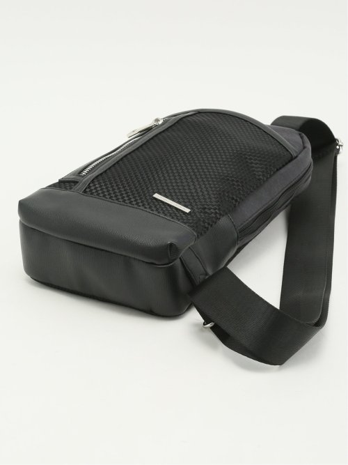 ブロックチェック ボディバッグ