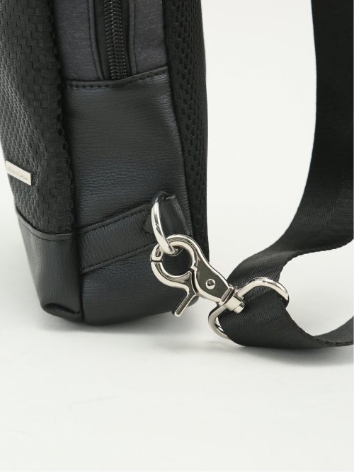 ブロックチェック ボディバッグ