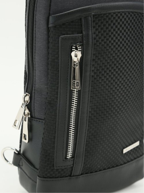 ブロックチェック ボディバッグ