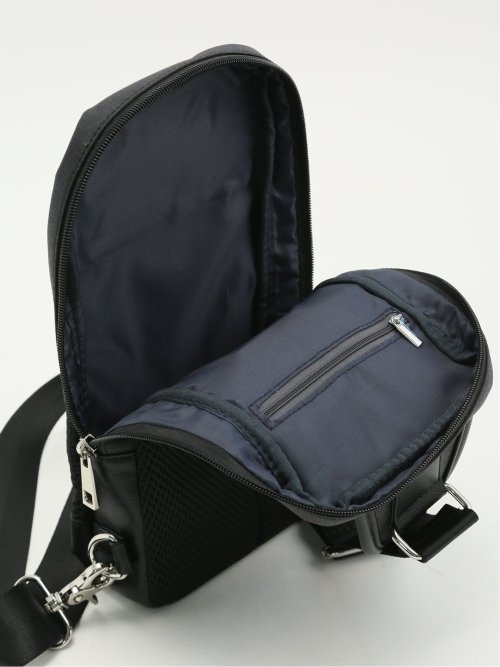 ブロックチェック ボディバッグ