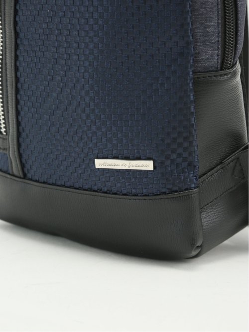 ブロックチェック ボディバッグ