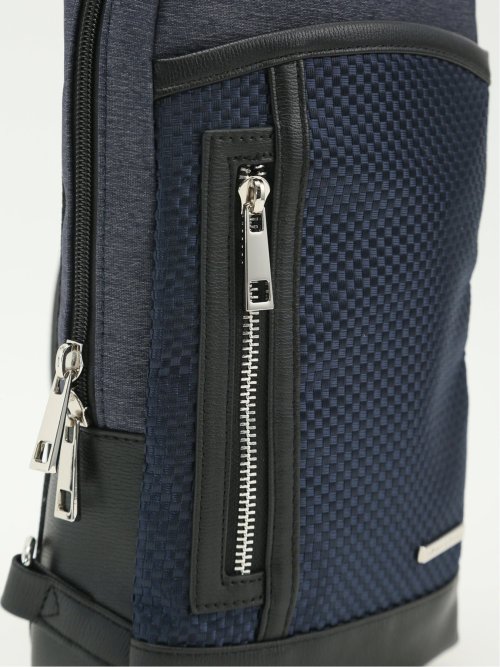 ブロックチェック ボディバッグ