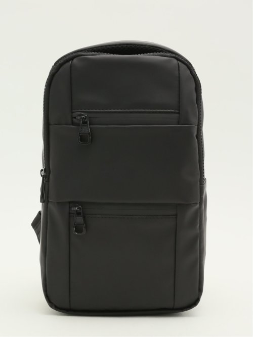 フロント2ファスナー ボディバッグ