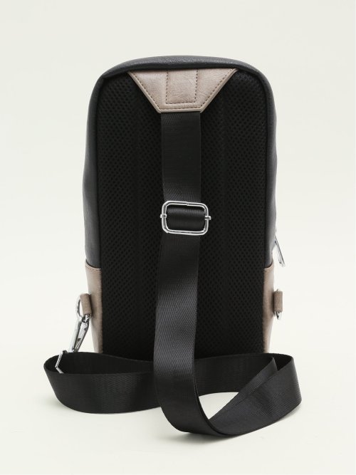 カラーコンビ ボディバッグ