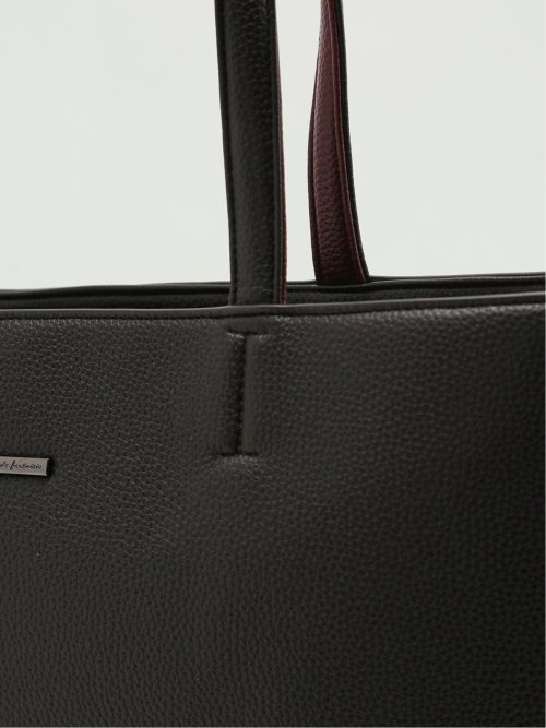 トート バッグ メンズ ビジネス 鞄 A4対応 クッションポケット シュリンク 型押し 合成皮革