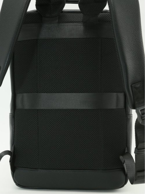 バックパック メンズ ビジネス 鞄 リュック バッグ A4対応 クッションポケット 合成皮革 シュリンク 型押し