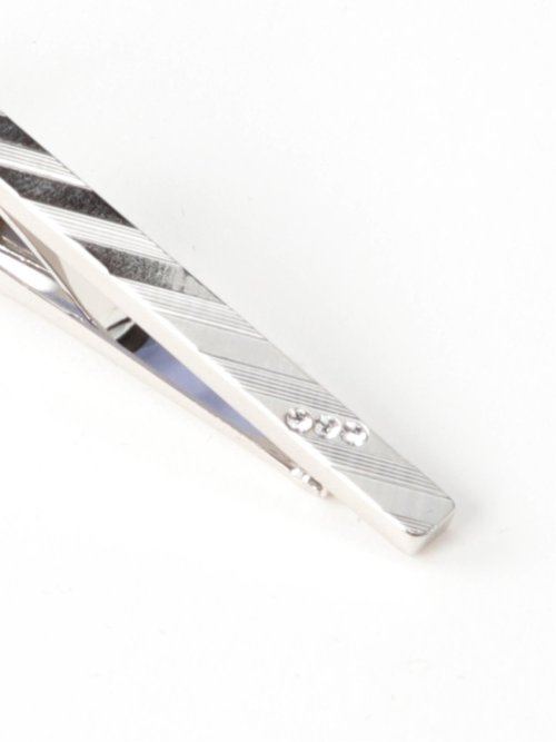 ダイヤカット 3連スワロ タイバー