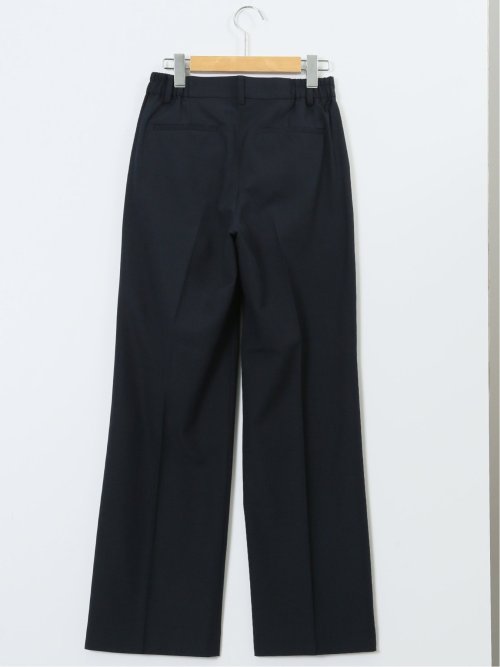 ウーリッシュ リラクシング 1ボタンジャケット＋セミワイドパンツ 紺