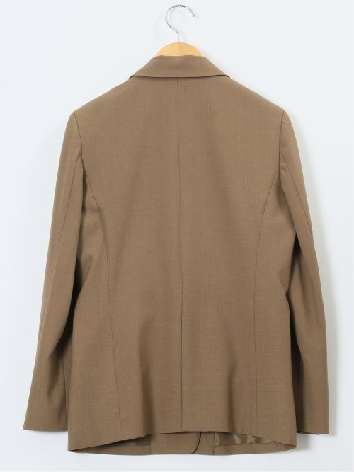 ウーリッシュ リラクシング 1ボタンジャケット＋セミワイドパンツ キャメル