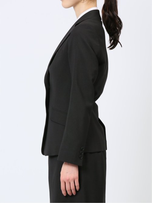 リクルート 2ボタンジャケット＋タイトスカート 黒無地