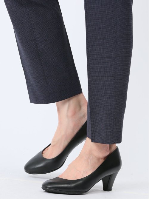 ストレッチウォッシャブル 1ボタンジャケット+テーパードパンツ ウィンドペン紺