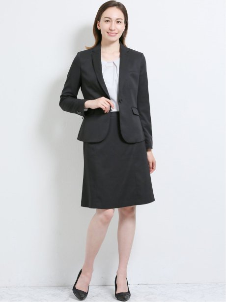 高機能ポリエステル 1ボタンジャケット スカート パンツ 黒チェック S 05黒 スーツ Taka Q Online Shop タカキューオンラインショップ 公式通販