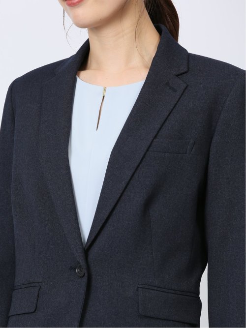 ウーリッシュ 1ボタンジャケット＋テーパードパンツ 紺