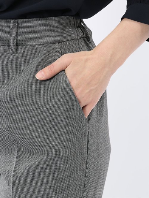 ストレッチウォッシャブル 1ボタンジャケット＋テーパードパンツ グレー