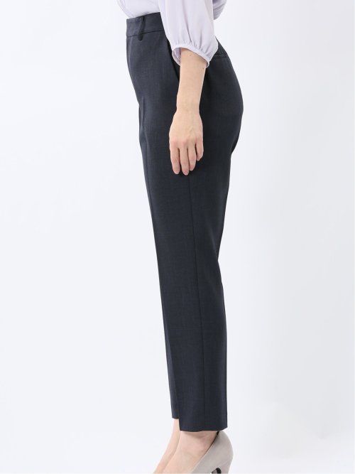 ストレッチウォッシャブル 1ボタンジャケット＋テーパードパンツ 紺