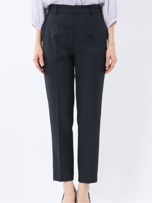 ストレッチウォッシャブル 1ボタンジャケット＋テーパードパンツ 紺