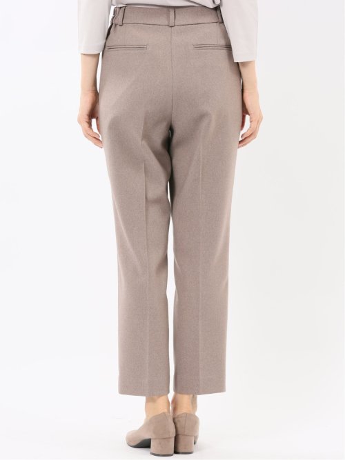 ストレッチウォッシャブル リラクシング 1ボタンジャケット＋テーパードパンツ フランネルベージュ