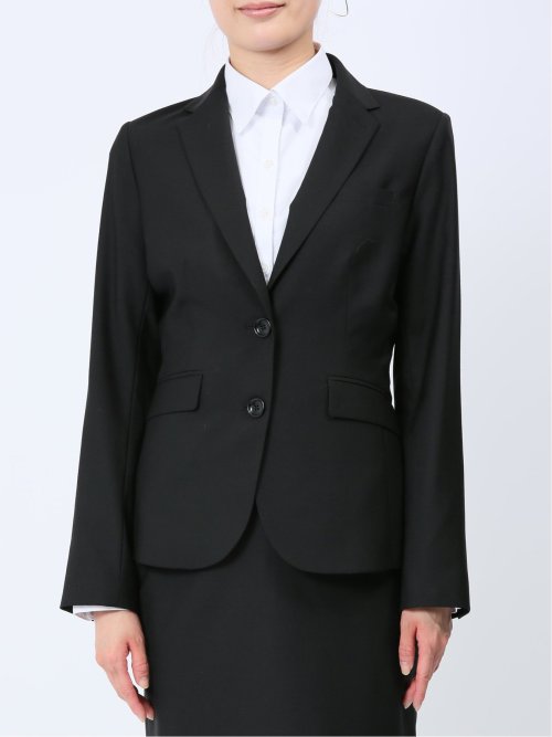 リクルート黒無地 2ボタンジャケット＋スカート＋パンツ