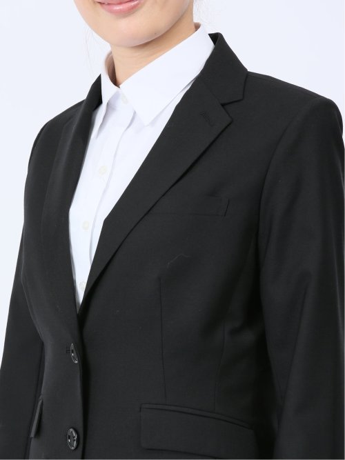 リクルート黒無地 2ボタンジャケット＋スカート＋パンツ