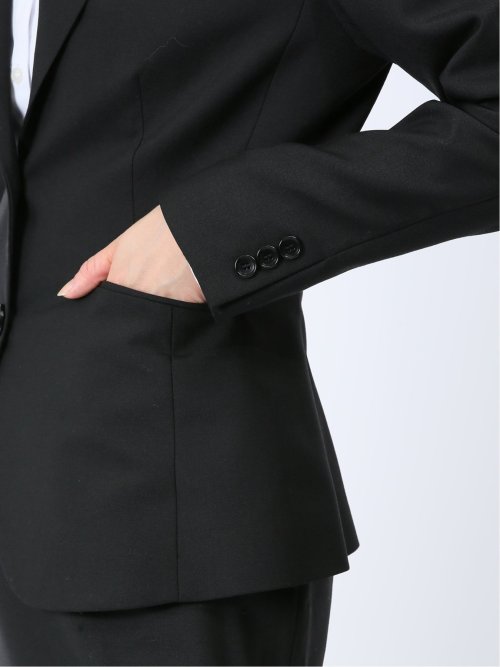 リクルート黒無地 2ボタンジャケット＋スカート＋パンツ