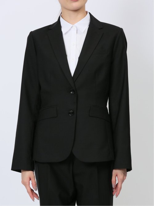 【WEB限定】黒無地 2ボタンジャケット＋スカート＋パンツ