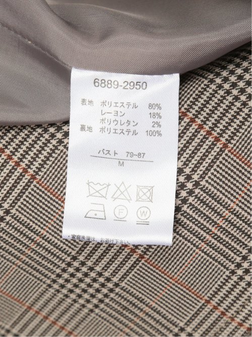 チェック柄 ダブルトレンチコート