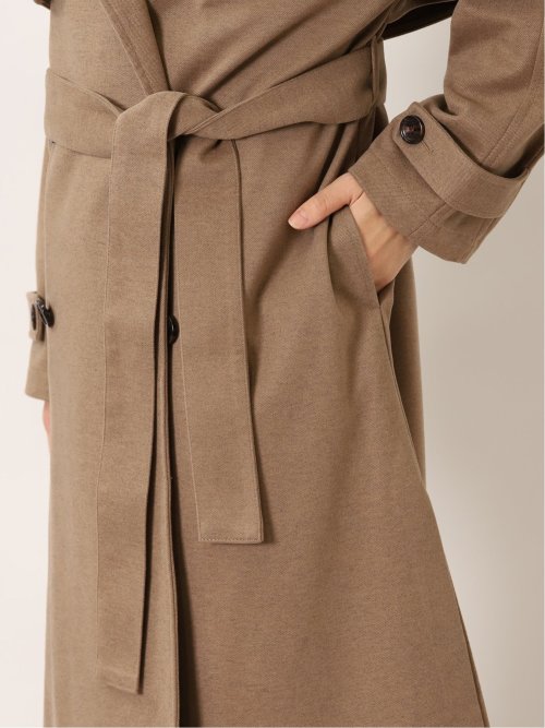 ダブルフェイスカルゼ トレンチコート