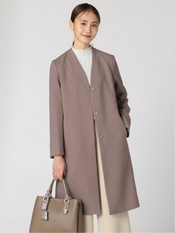 ウーリッシュ カラーレス ロングコート