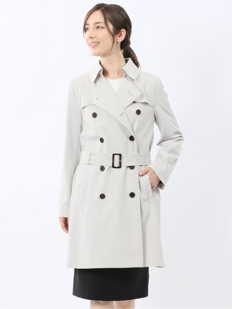 ストレッチ 撥水 ウォッシャブル トレンチコート