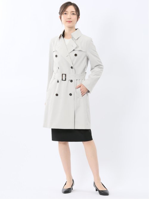 ストレッチ 撥水 ウォッシャブル トレンチコート