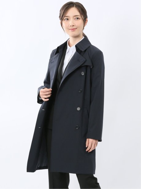 ストレッチ 撥水 ウォッシャブル トレンチコート