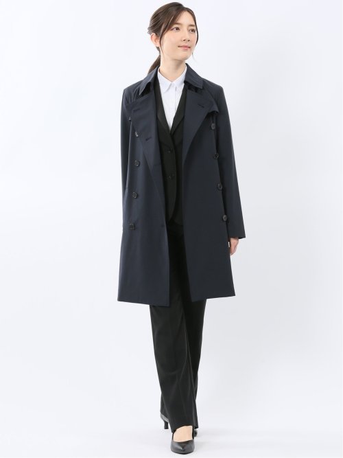 ストレッチ 撥水 ウォッシャブル トレンチコート