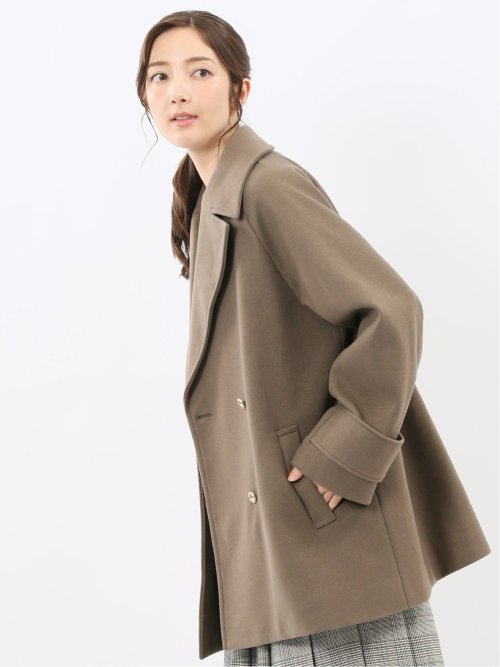 ライトシャギー メタルボタン ピーコート